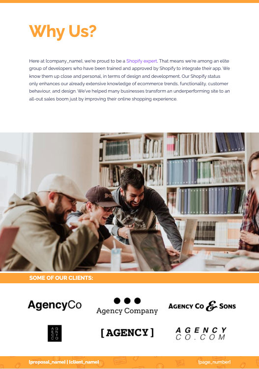 Ecommerce Proposal Template